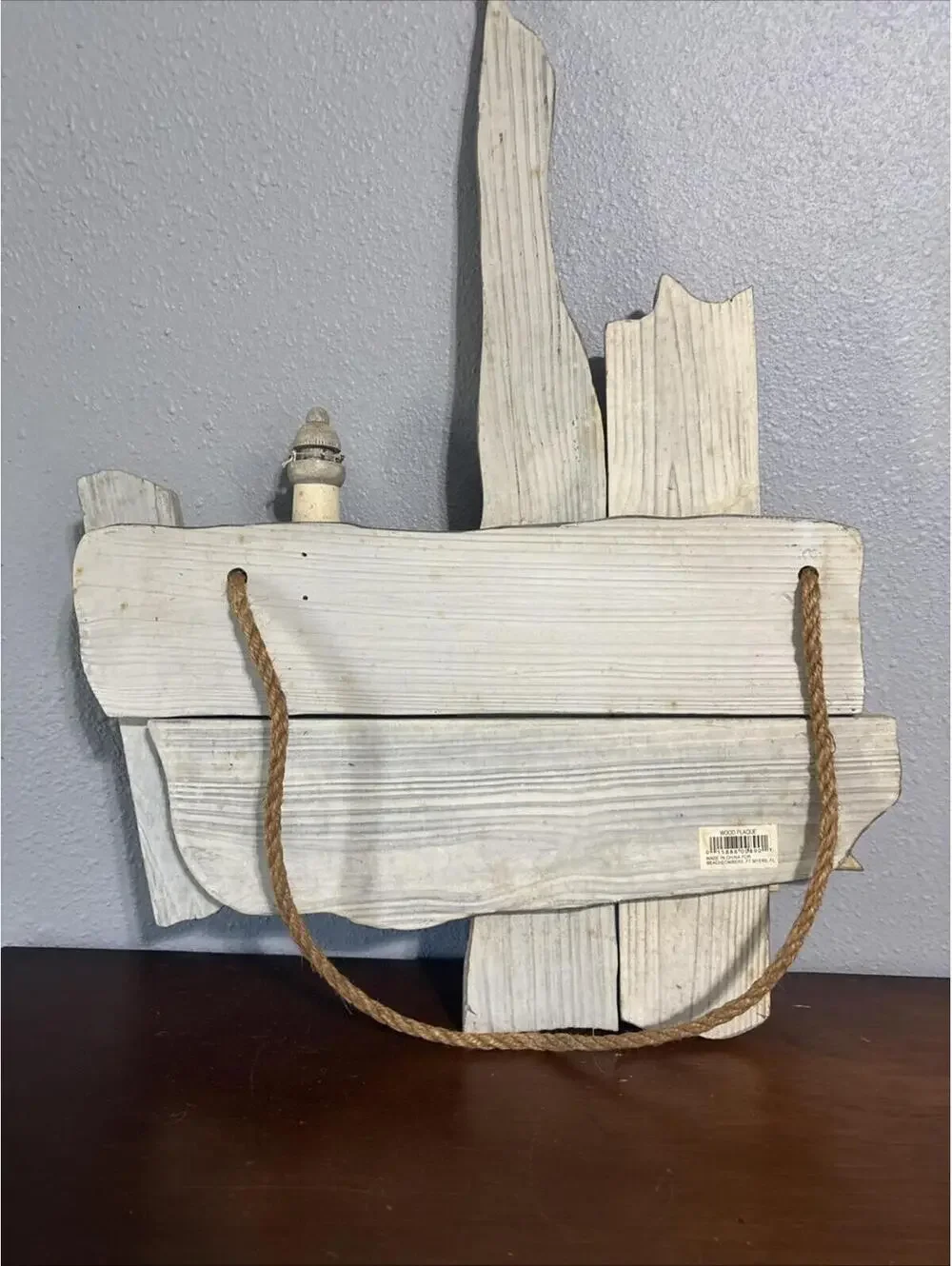 Beachcombers Vintage Wood Plaque Lighthouse Fish Houses Boat Seagull Nautical